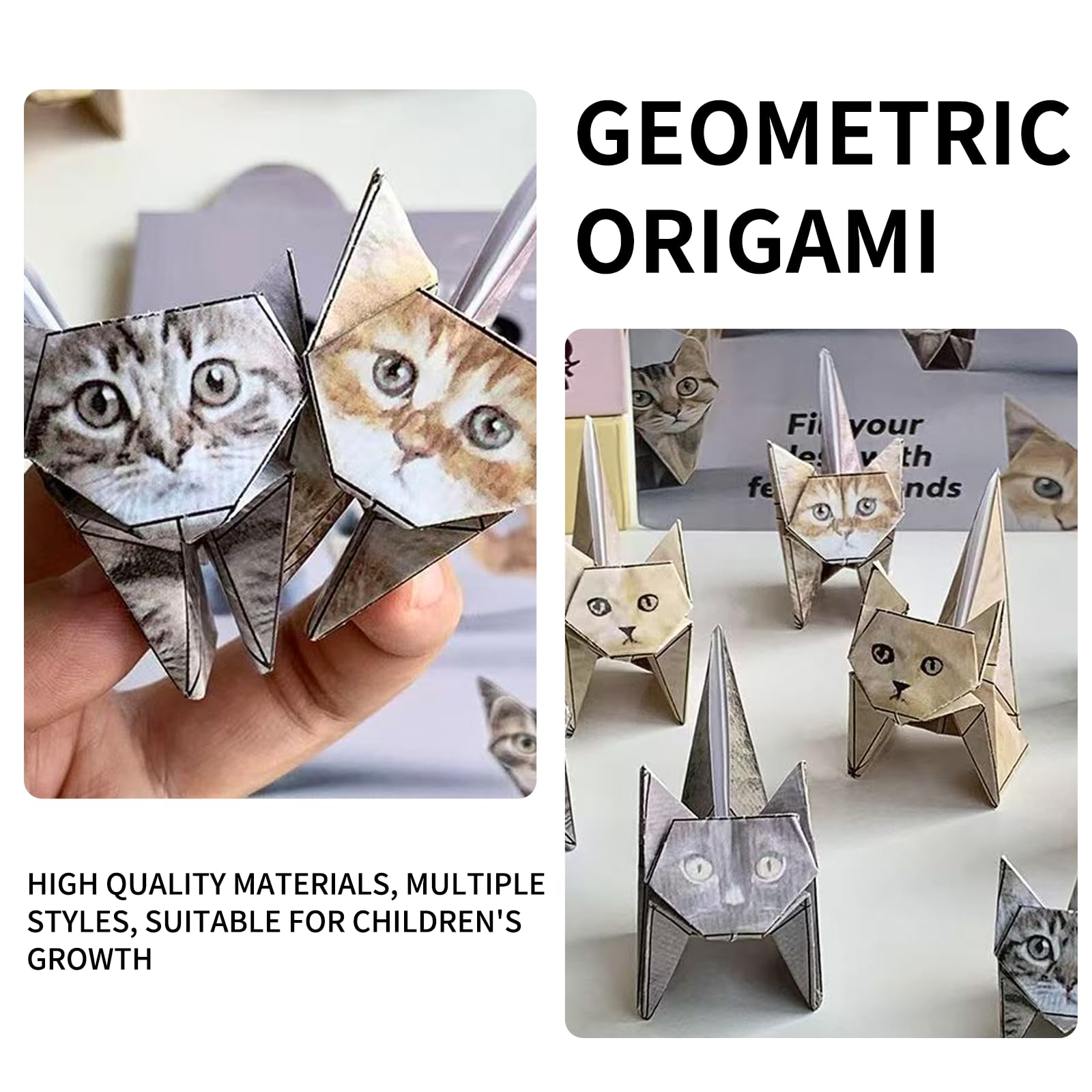 Tastetreasure Origami Paper Set, 2 Pack (100 Sheets) Folding Craft Paper for Kids & Adults - Image 2