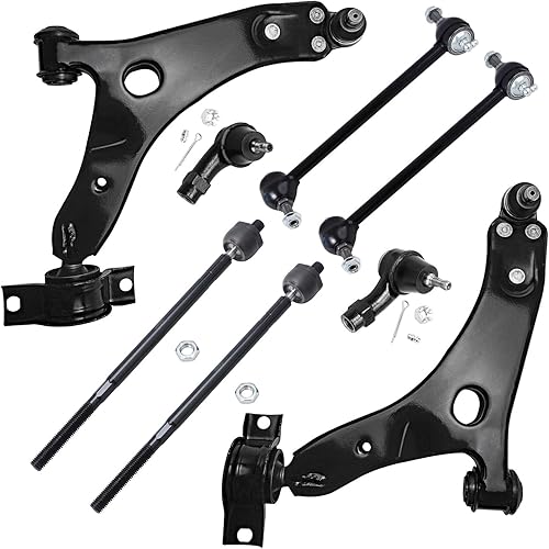 Miniatura 49 de Detroit Axle - Kit de suspensión frontal de 8 piezas para Chevy Aveo Aveo5 Pontiac G3 Wave Wave5 Suzuki Swift+ 2 brazos de control inferiores con