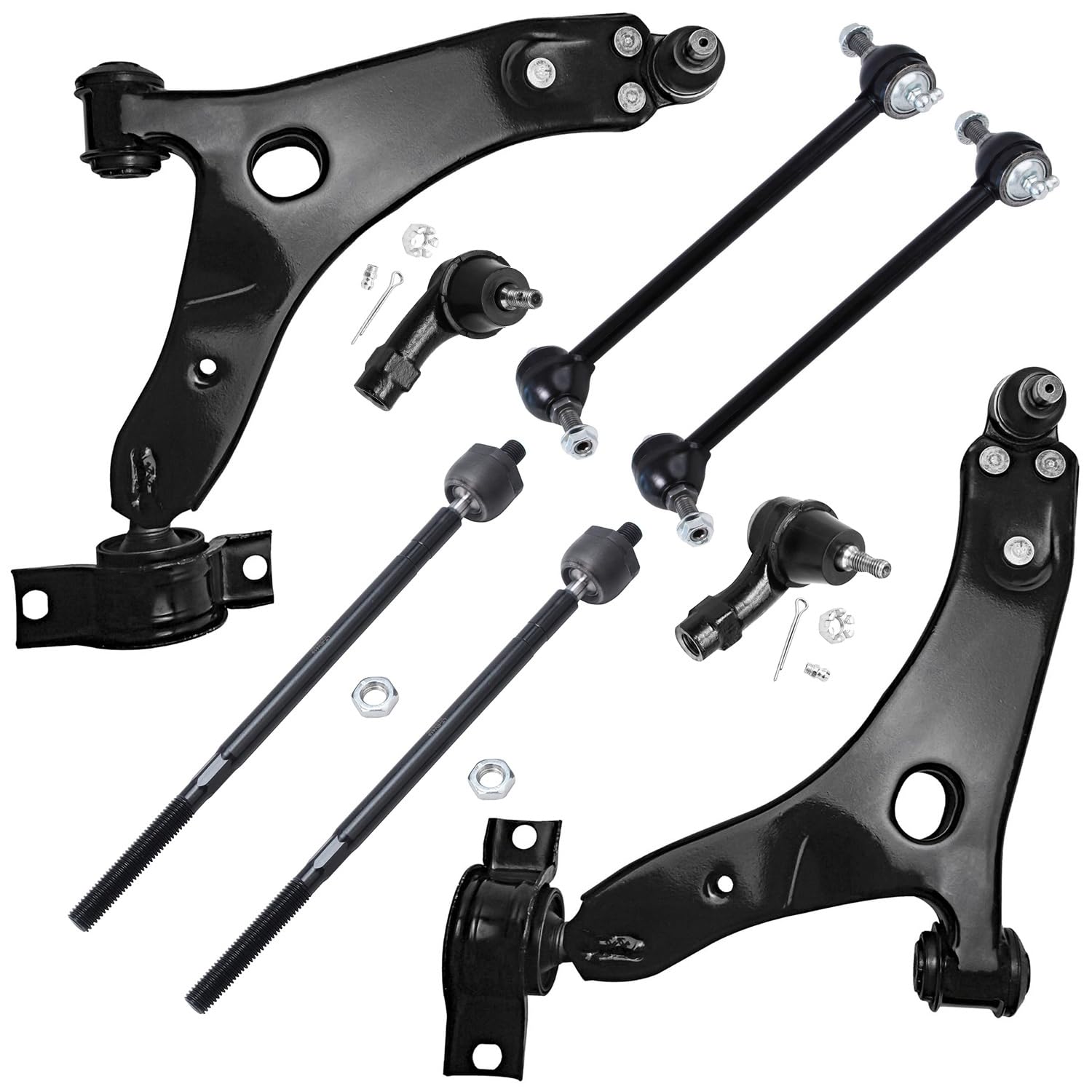 Detroit Axle - 8pc Front End Suspension Kit for 2000-2004 Ford Focus