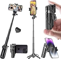 Vista 8 de Magsafe Selfie Stick/trípode para iPhone, mini palo de selfie de bolsillo 4 en 1, trípode portátil para teléfonos iOS y Android, ideal para viajes