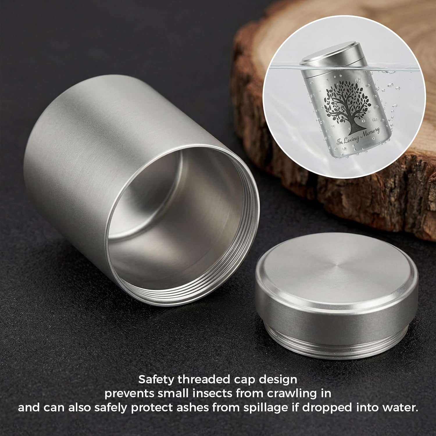 Small Cremation Urns for Set of 8 - Mini 2.7Inches Keepsake Sharing Urn for Human or Pet Ashes, Tree of Life Finish Memorial Urn, A Perfect Tribute & Gift for Families