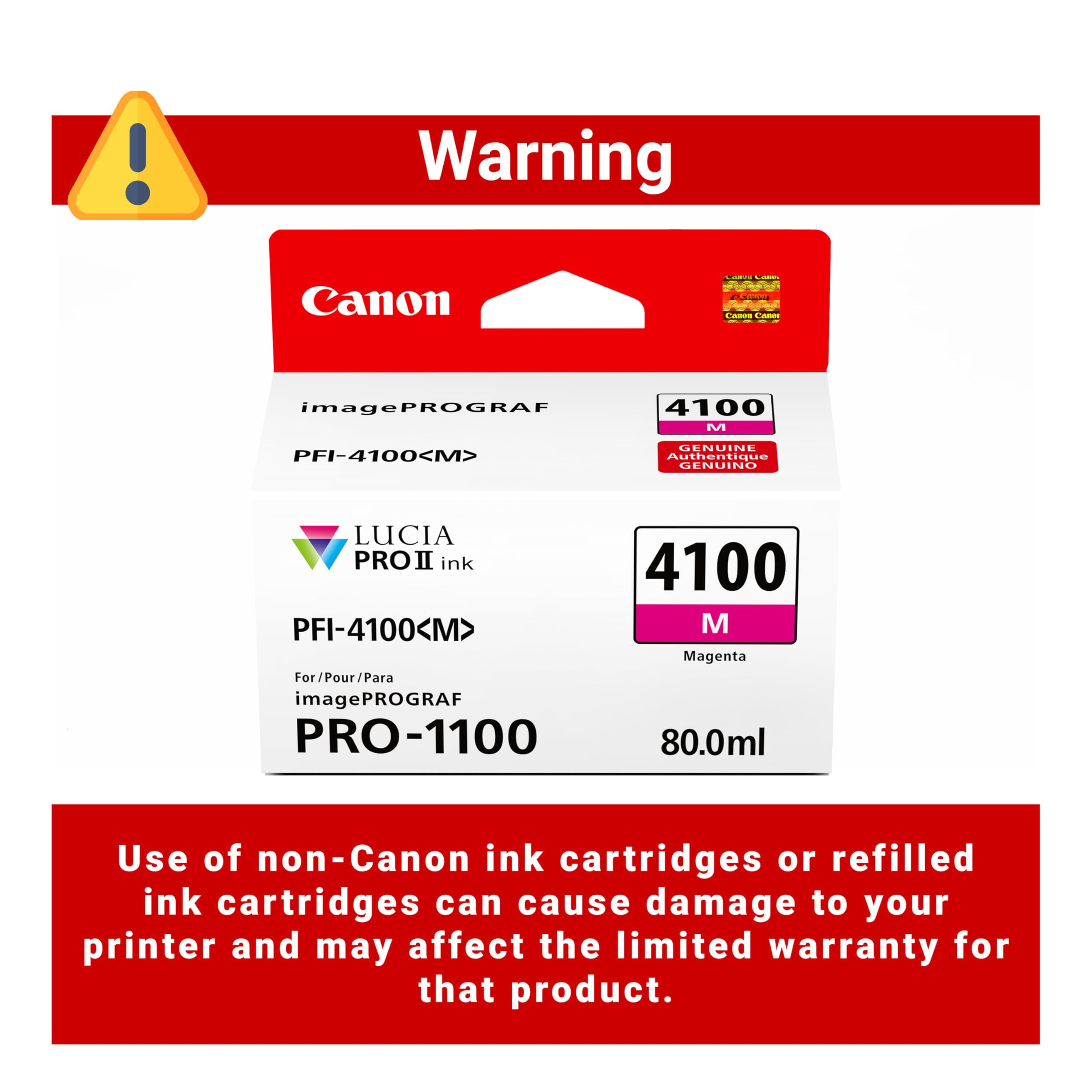 Amazon.co.jp: Canon PFI-4100 純正 マゼンタ インクタンク