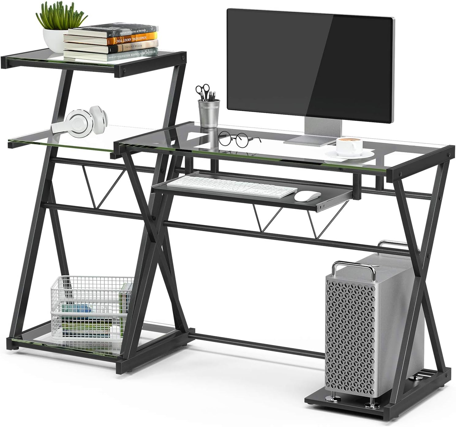 Clear Glass Office desk
