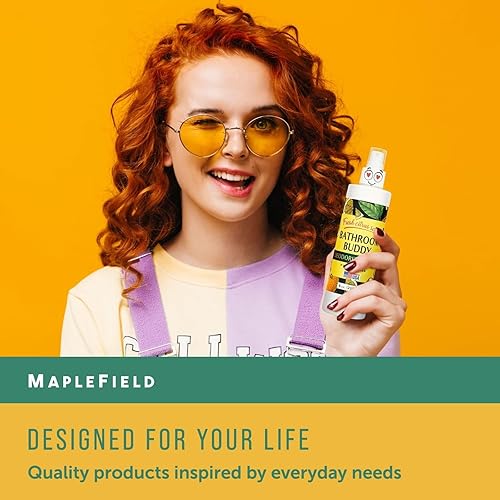 Miniatura 9 de Maplefield Paquete de 2 desodorantes en aerosol para inodoro, 8 onzas, ambientador de baño, oculta el olor rápidamente, ingredientes a base de