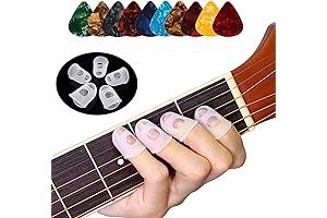 40 Pcs Crystal Clear Guitar Finger Protectors