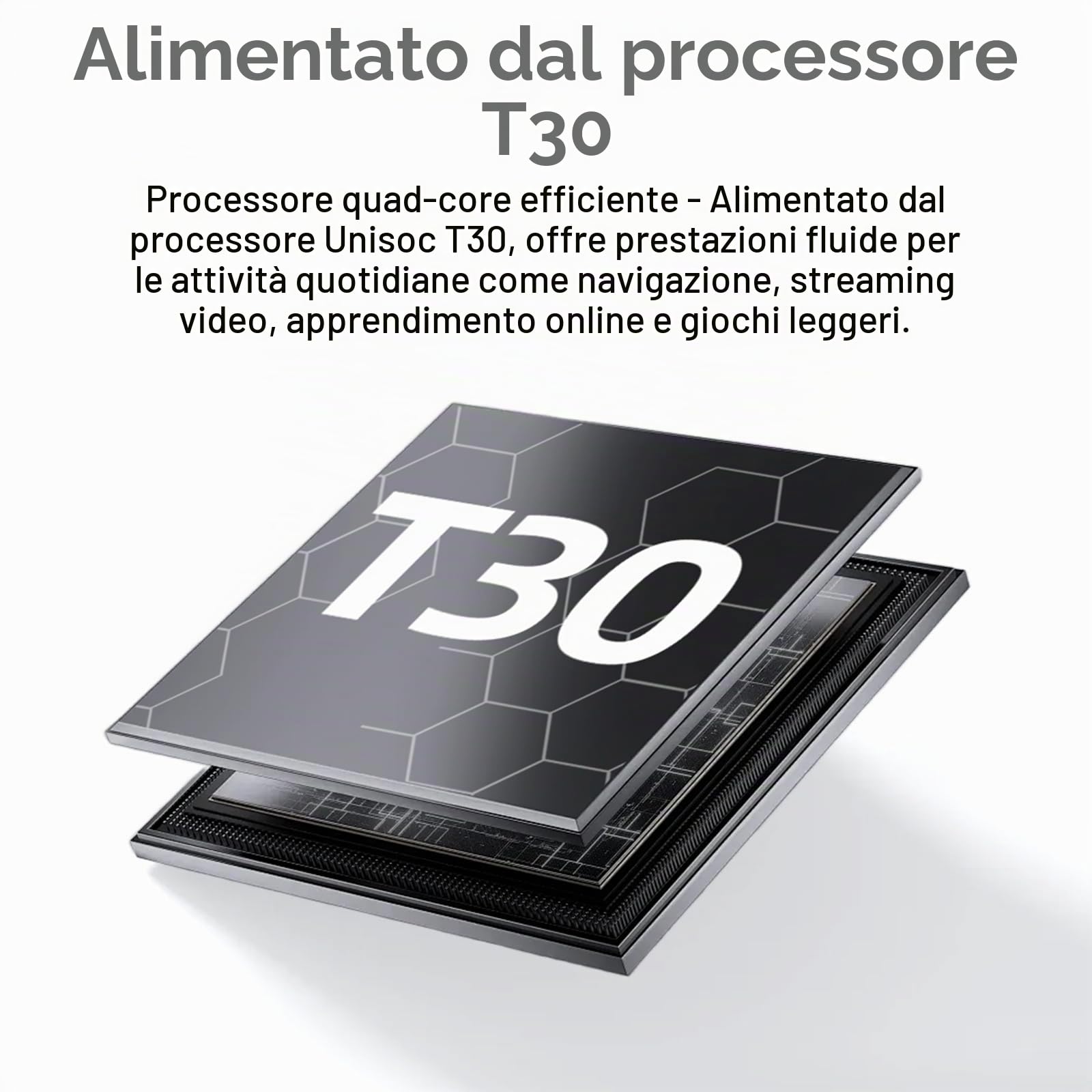Tablet Android 15 da 10,1 pollici, 18GB RAM (6+12) 128GB ROM, T30 Octa-Core, espandibile fino a 1TB, WiFi 6, batteria da 6000mAh, display HD IPS 1280×800, GPS, Widevine L1, Tablet con Gemini AI, Nero