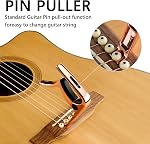 Geekria 3IN1 Guitare Capo, Zinc Alliy Metal Capo pour guitares acoustiques et électriques, Ukulele, Mandolin, Accessoires pour guitare classique (Rose Gold)