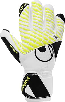 uhlsport | FM Absolutegrip HN Pro Jr. 2026 | Goalkeeper Gloves | White/Black/Fluo Yellow