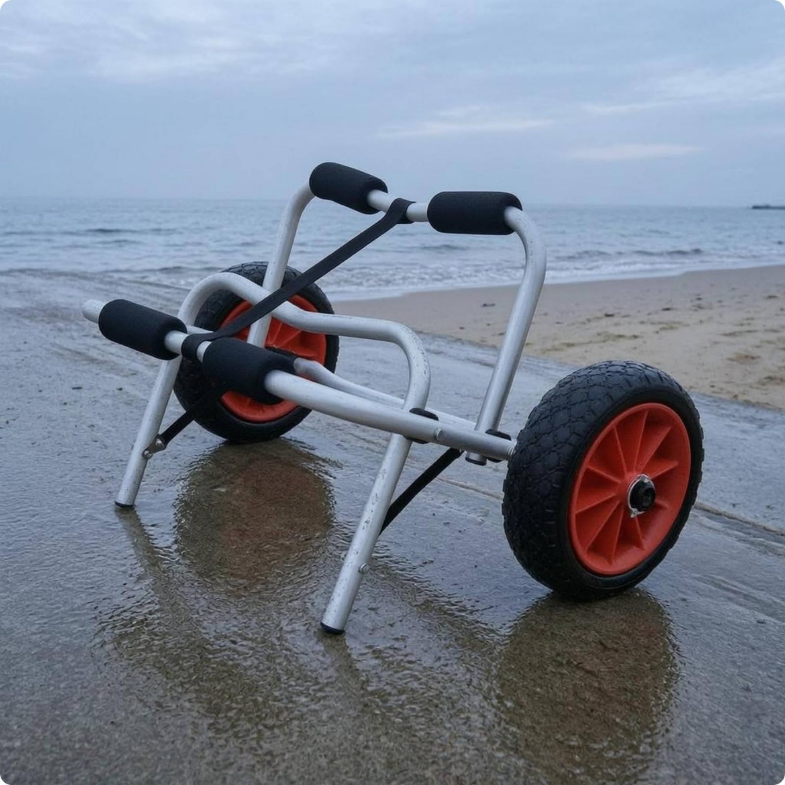 Carro Plegable Kayak Acolchado Carro Plegable Canoa Resistente a la Corrosión Transportador, Remolque para Kayak Modelo B con Neumáticos De Espuma