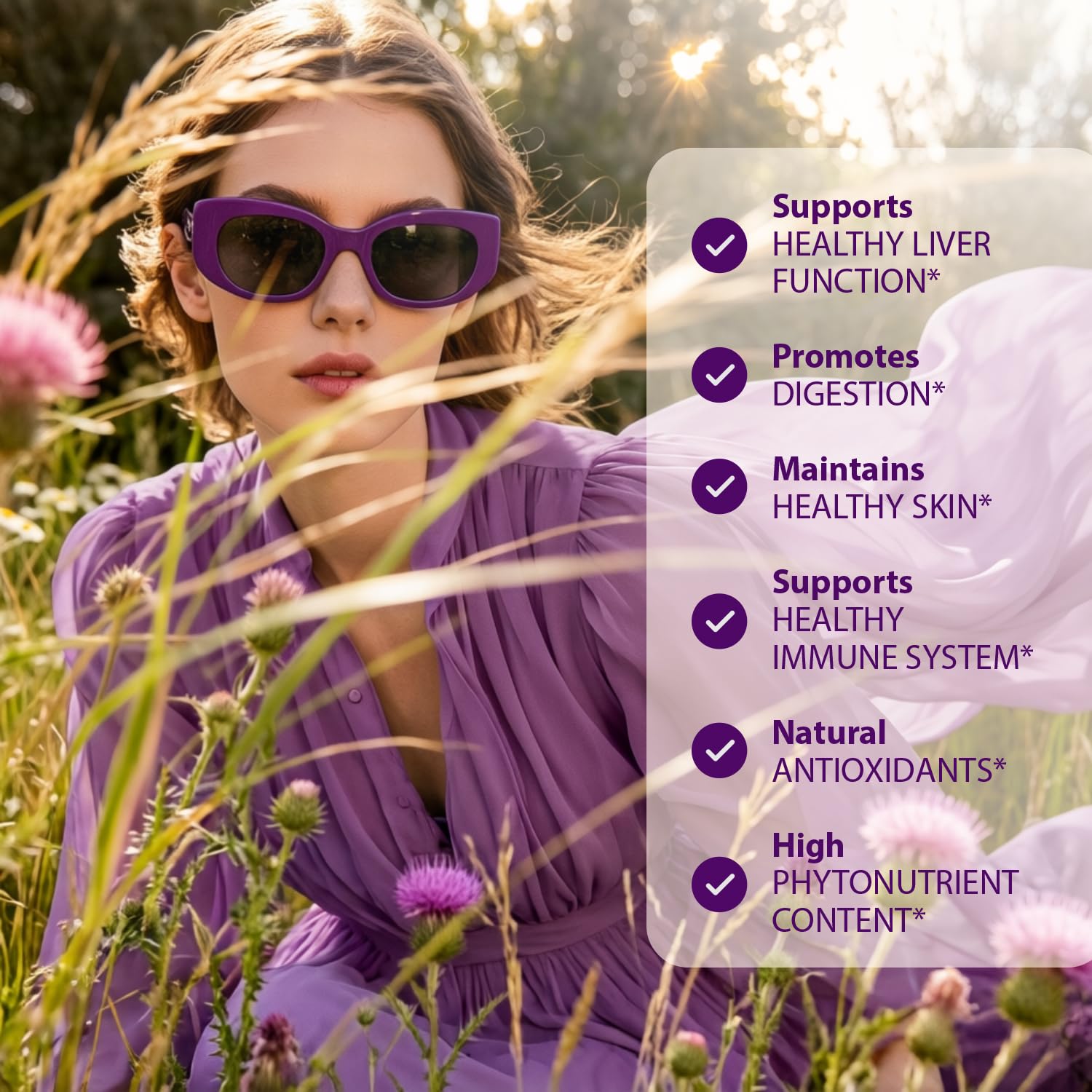 Organic Milk Thistle | Non GMO 300mg 30:1 Extract Vegan Daily Supplement w/Silymarin Seed Extract for Liver Support, Detox and Cleanse - 120 Veggie Capsules — Amazon image 3
