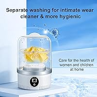 Vista 8 de Portable Washing Machine, Underwear Washer, Small Washing Machines, Mini Washing Rechargeable Cordless Washing-Machine, Laundry Cup for Bra