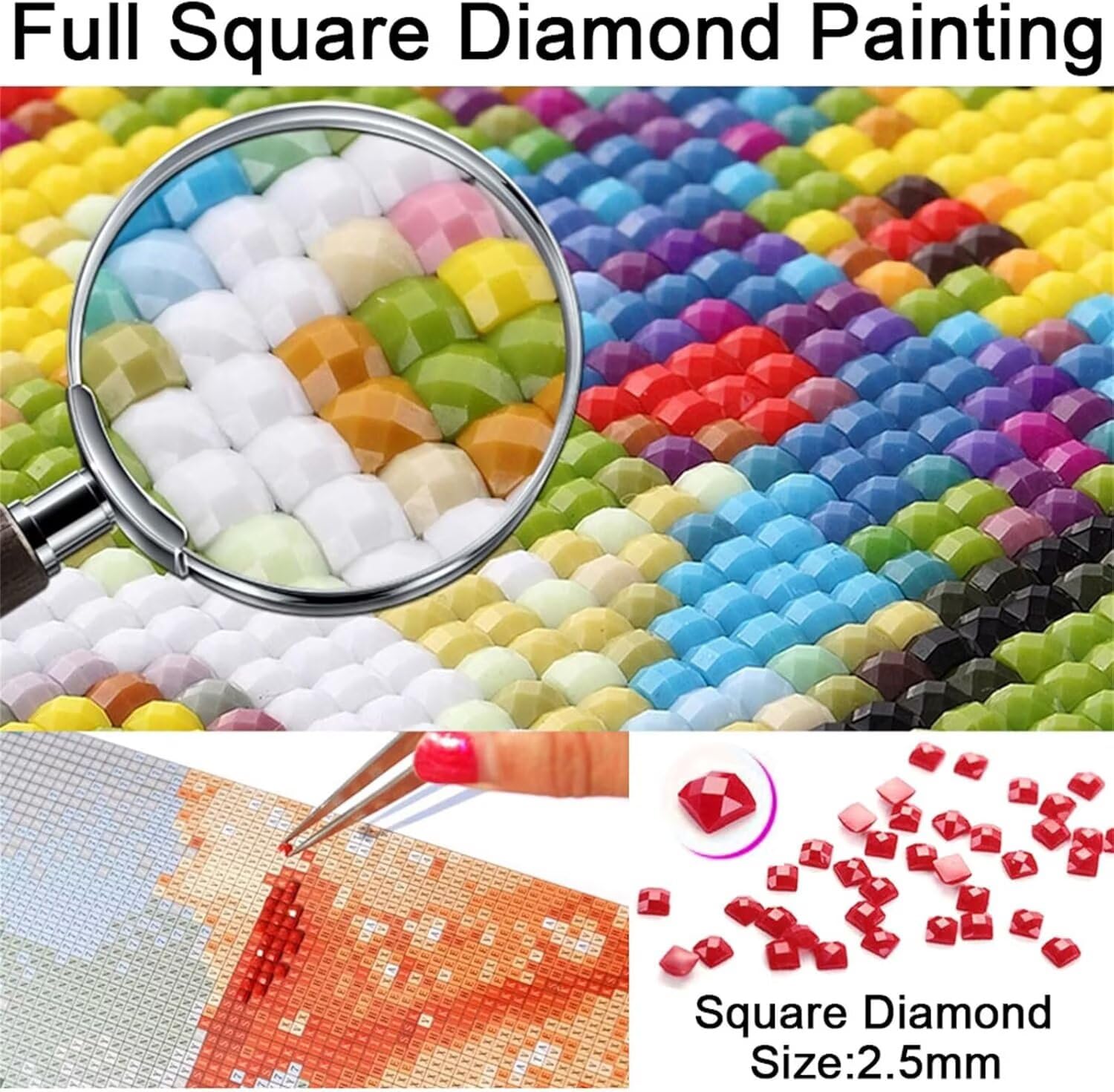 Diament Malarstwo Zen Diament Malarstwo Dorosły DIY 5D Pełne złoto Haft Diament Duży format, Sztuka kryształowa dla dorosłych Początkujących Dzieci Obraz Płótno Cekiny do dekoracji wnętrz Prezent