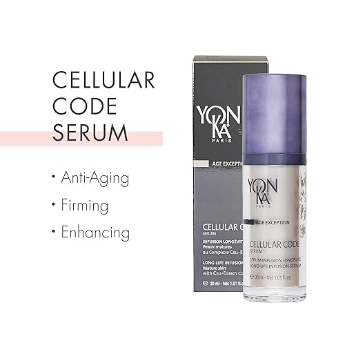 Miniatura 2 de Yonka Cellular Code Serum (1.0 fl oz) Suero facial antienvejecimiento, reafirma la piel y suaviza la apariencia de arrugas con Cell-Energy Natural