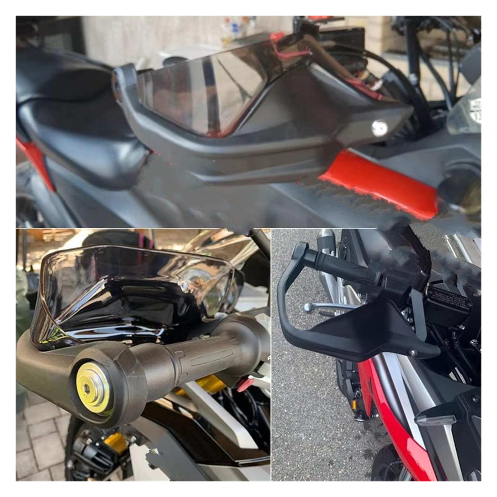 Handprotektoren Für NC750X Für DCT NC750S NC700X Für CTX700 2013-2021 Handprotektoren Schild Wachen Windschutzscheibe Hand Wind Schutz Motorrad Handschützer(White Smoke Set K)