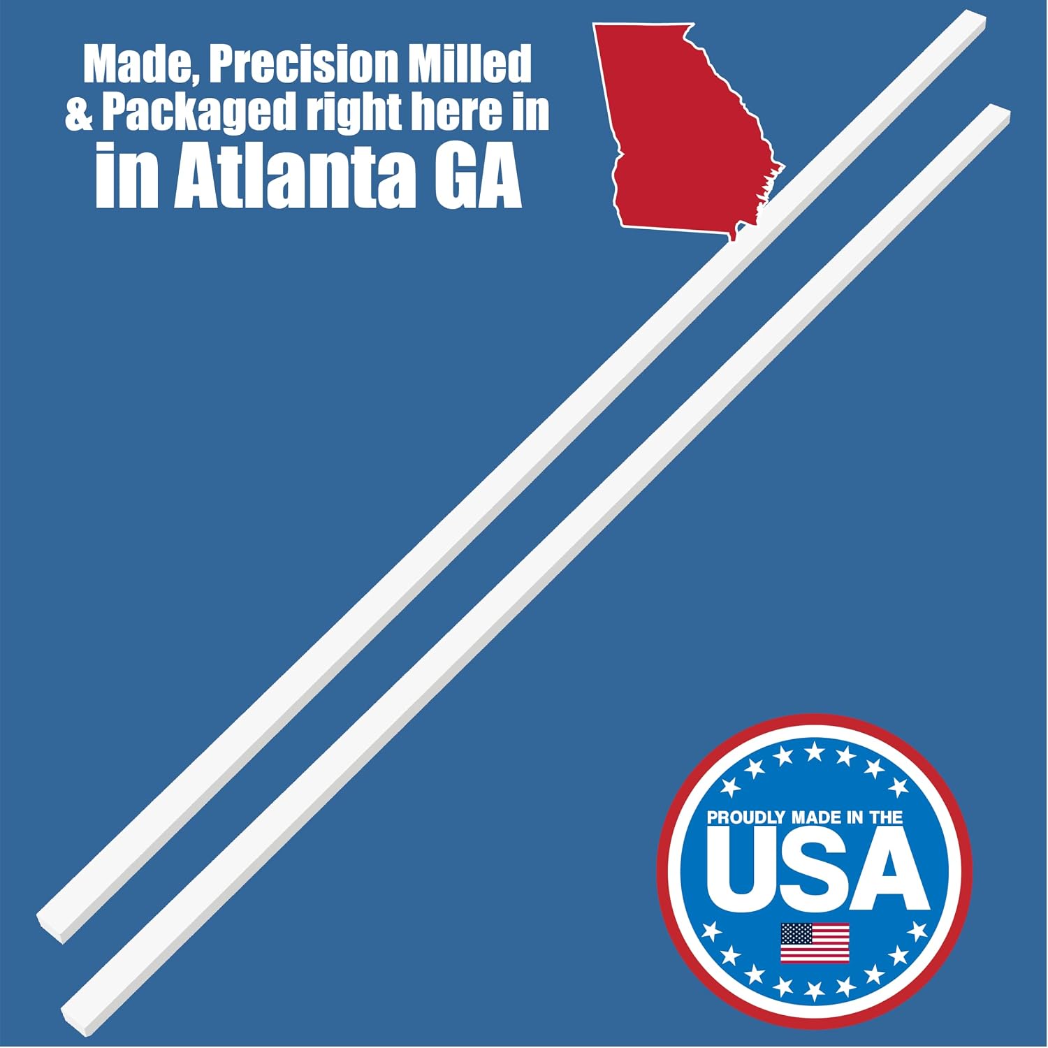 UHMW Precision Milled Bar 3/4" X 3/8" X 36" For Jigs, Fixtures or Miter Slots