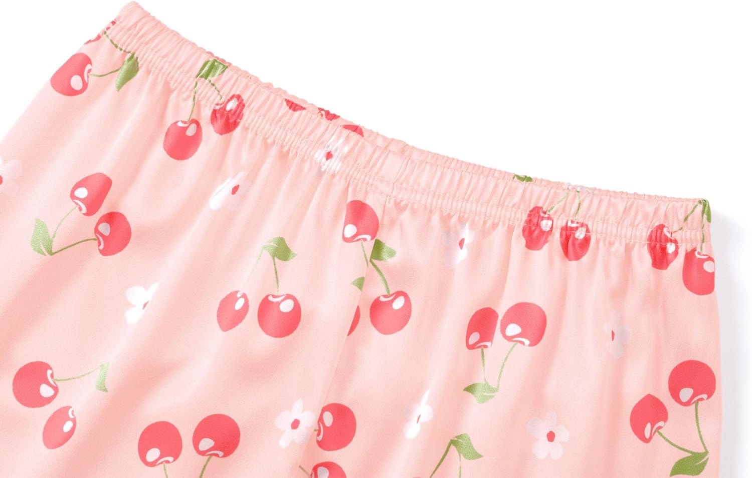 Beezizac Silky Satin Pajama Long Sleeves Set For Little & Big Girls Trendy Button 2-Piece Outfit Kid Sleepwear Size 6-16 - Image 6