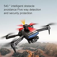 Vista 8 de Drone with Camera for Adults, Aerial Photography Drone with 4K HD Three Lens FPV Camera Drones for Kids 2.4 Wifi RC Foldable Drone Multirotors