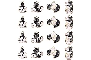 Enigmatic Black Cat Charms for Alluring Creations