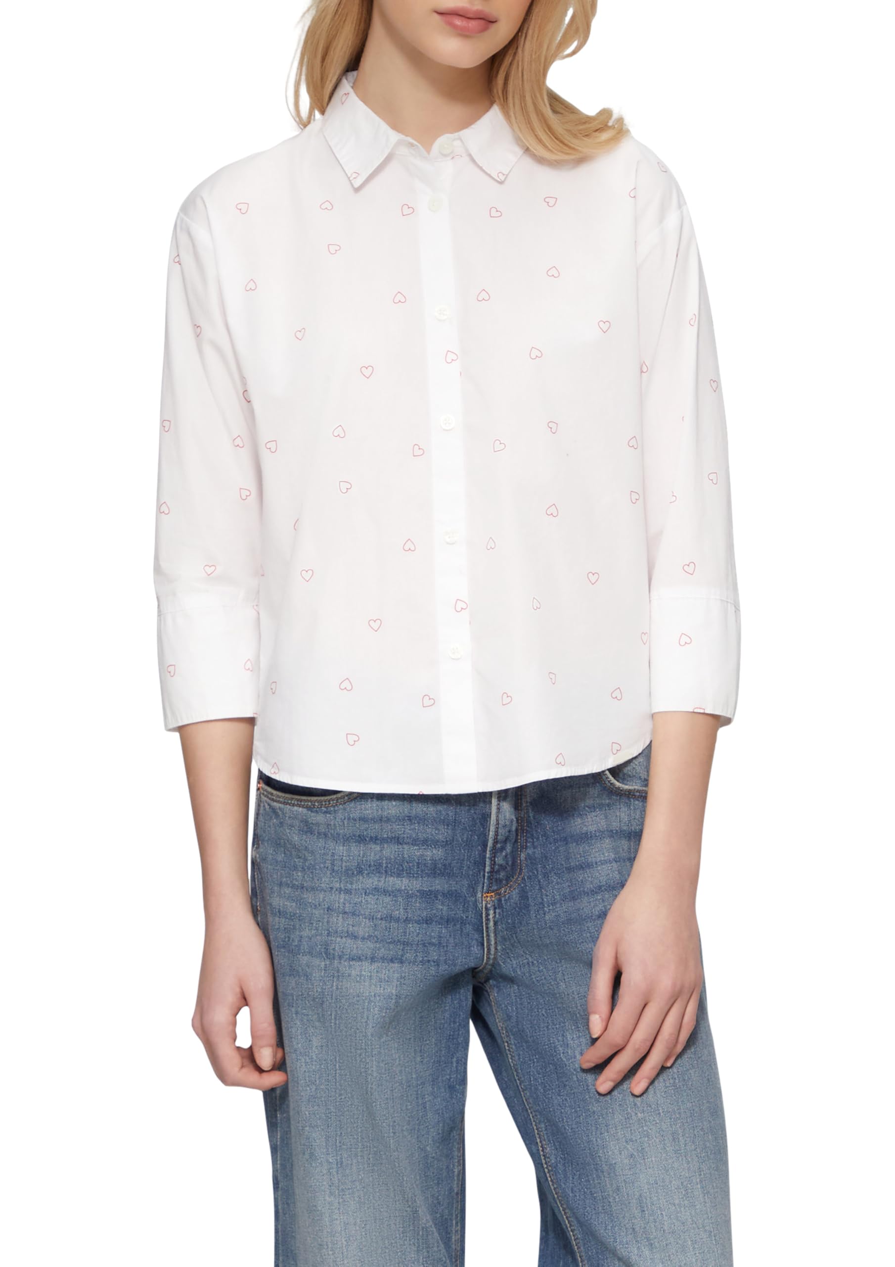 QS Women's Blouse 3/4 Sleeve, White, 18