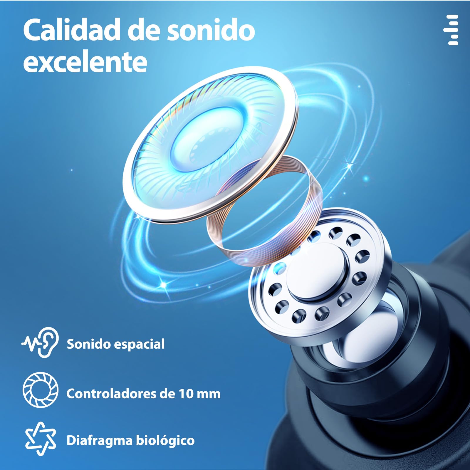 SW5 Auriculares inalámbricos para juegos con 5.4 Bluetooth y 2.4G Doogle, auriculares wireless IPX4 impermeable con mic AI, Cascos gaming con 20ms de baja latencia para PC Switch móvil ps5 ps4 VR