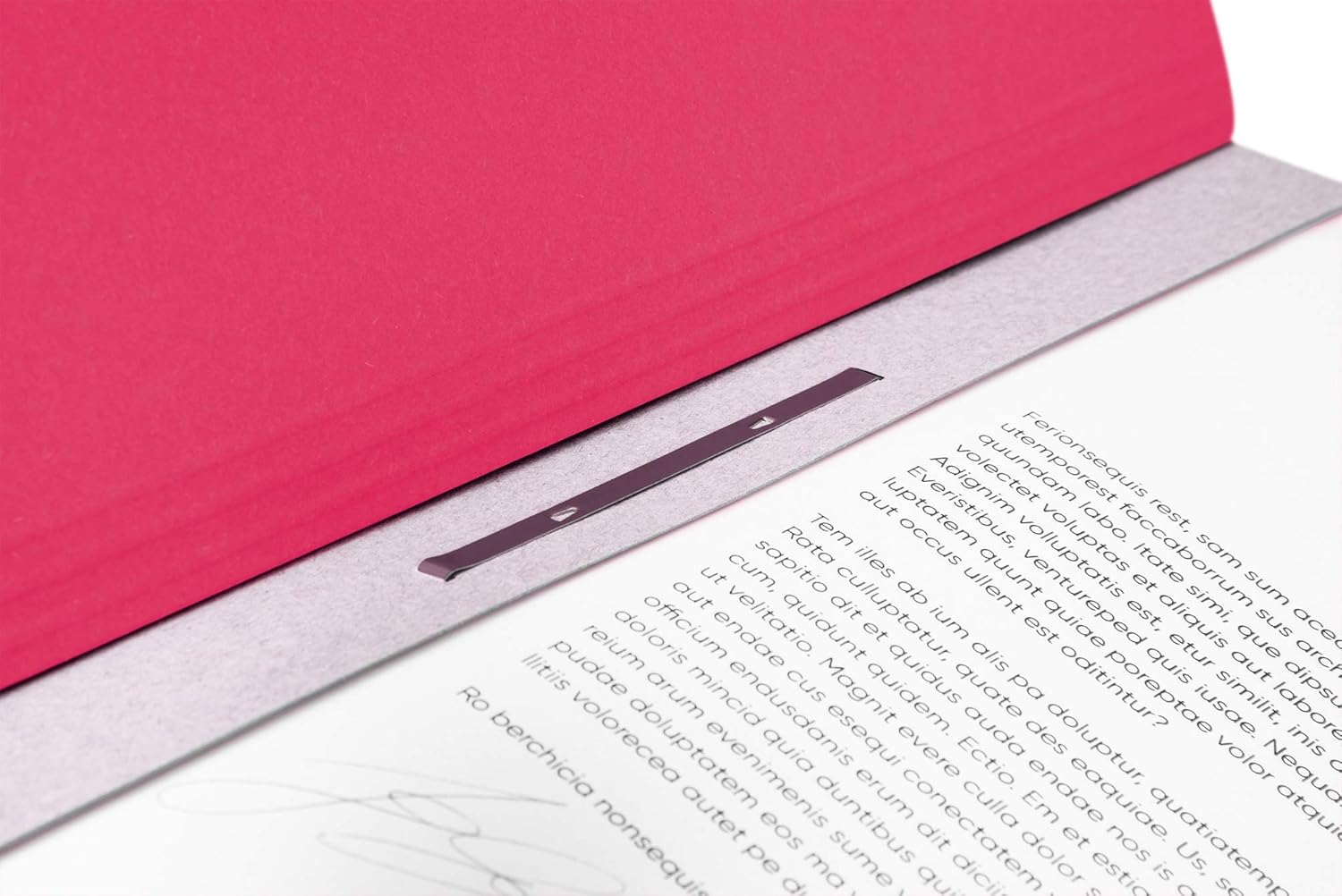 Falken Hook-in Folder Office Binder - Full Front Cover red