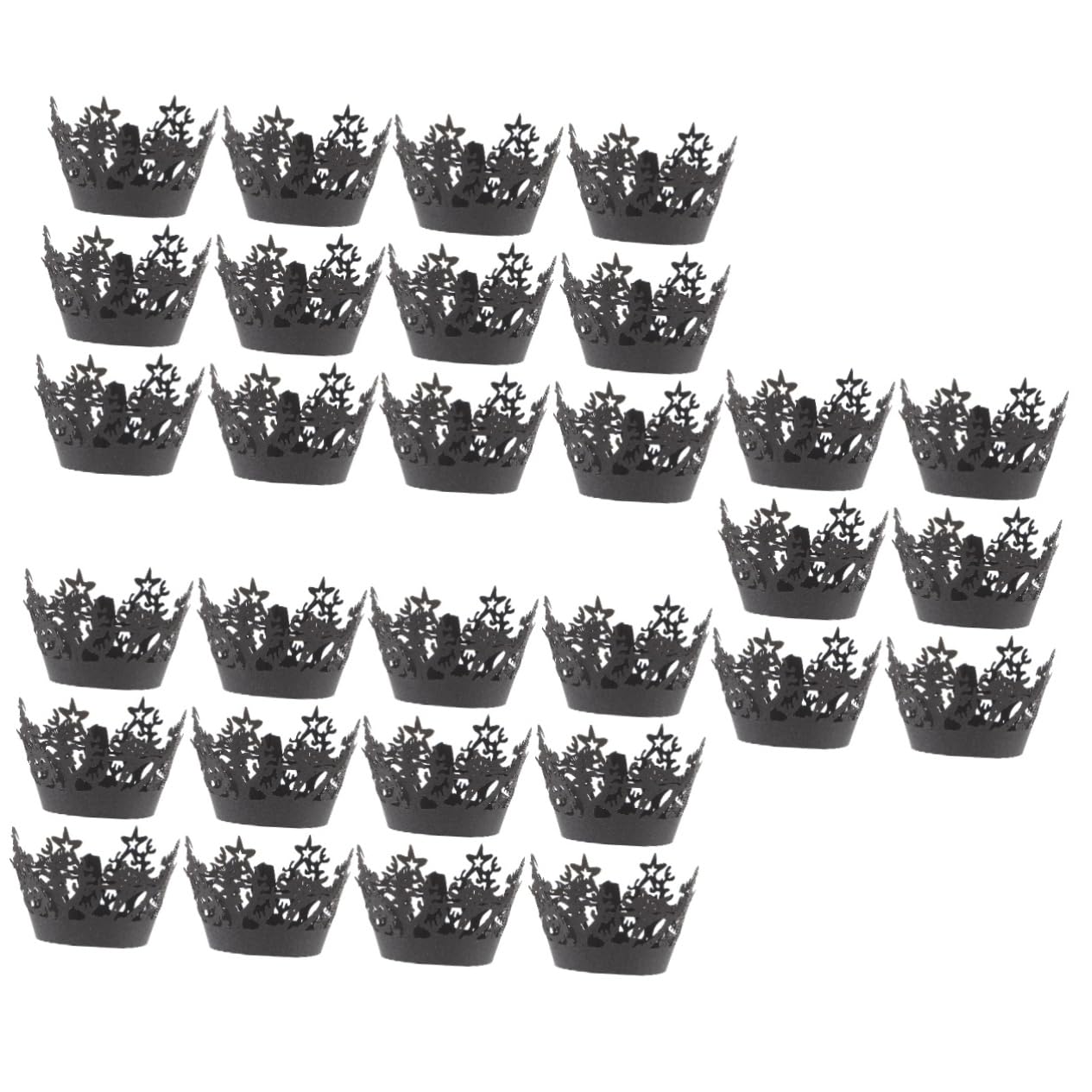 Alipis 120 Piezas De Vasos De Papel Huecos Mini Moldes para Muffins Envoltorios Huecos para Cupcakes Forros para Cupcakes De Halloween Forros para Cupcakes Adorno para Cupcakes