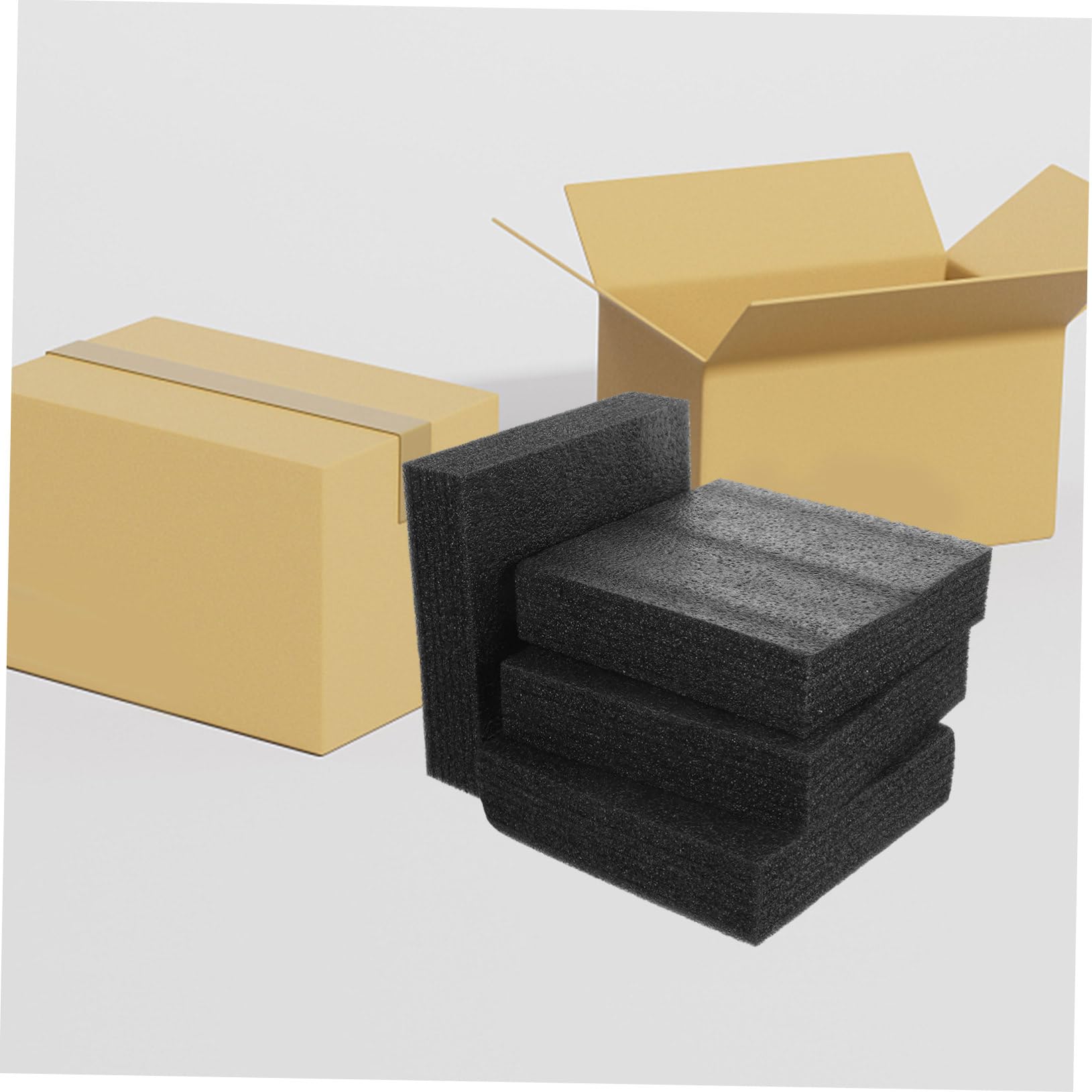 HAPINARY 4 Pack Insulation Foam Boards Multi-purpose Packing Inserts Lightweight Tearable Material for Electronics Glassware