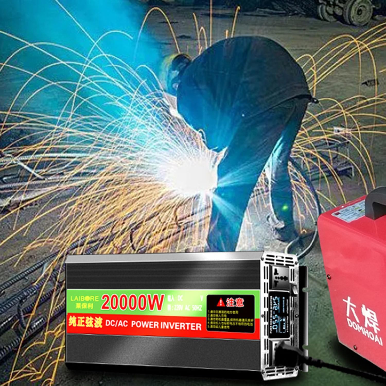 High Power Solar Inverter 2800W-20000W, DC 12V/24V/48V/60V/72V to 110V/220V Pure Sine Wave Inverter for Home Energy Storage, Efficient & Reliable Energy Conversion