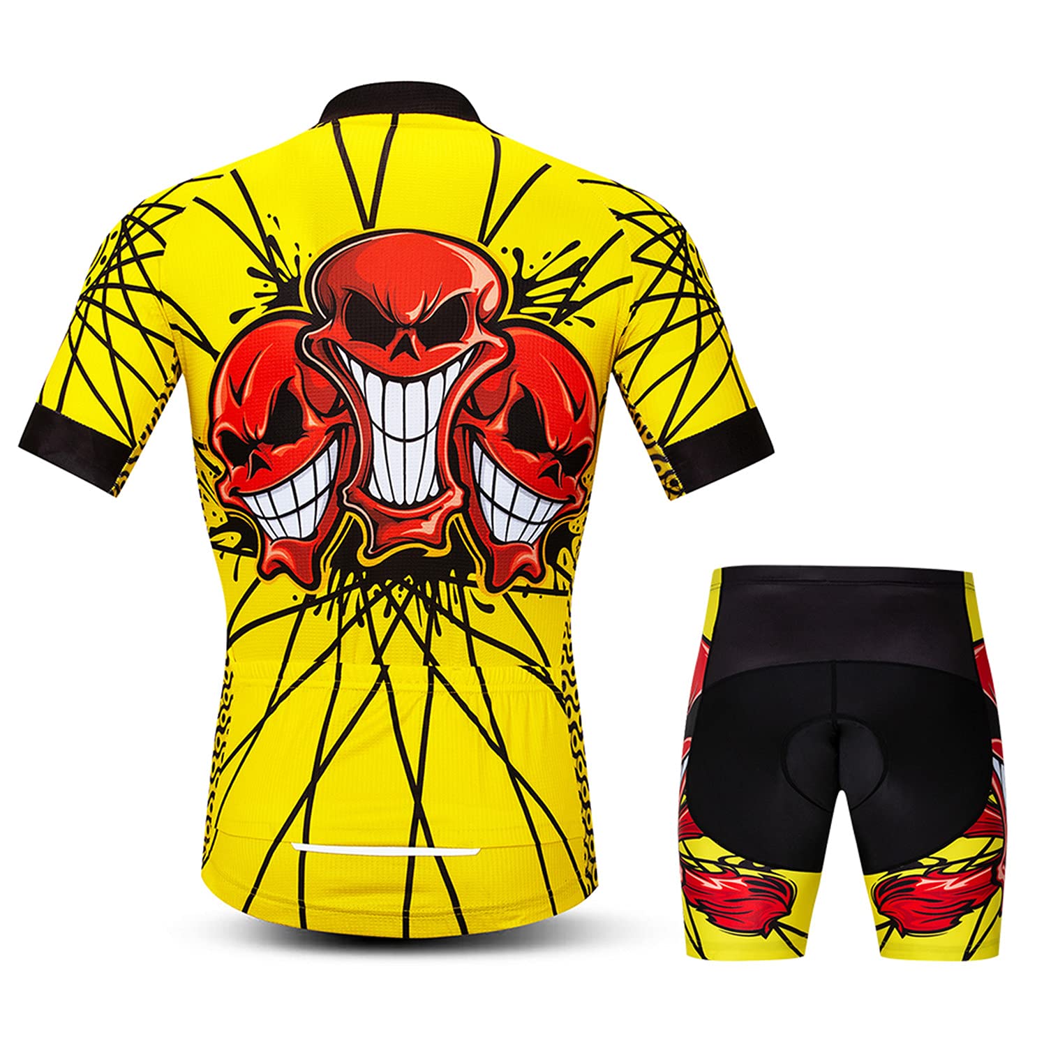 Weimostar Radtrikot Shorts Set gepolsterter Herren Bike Top Anzug