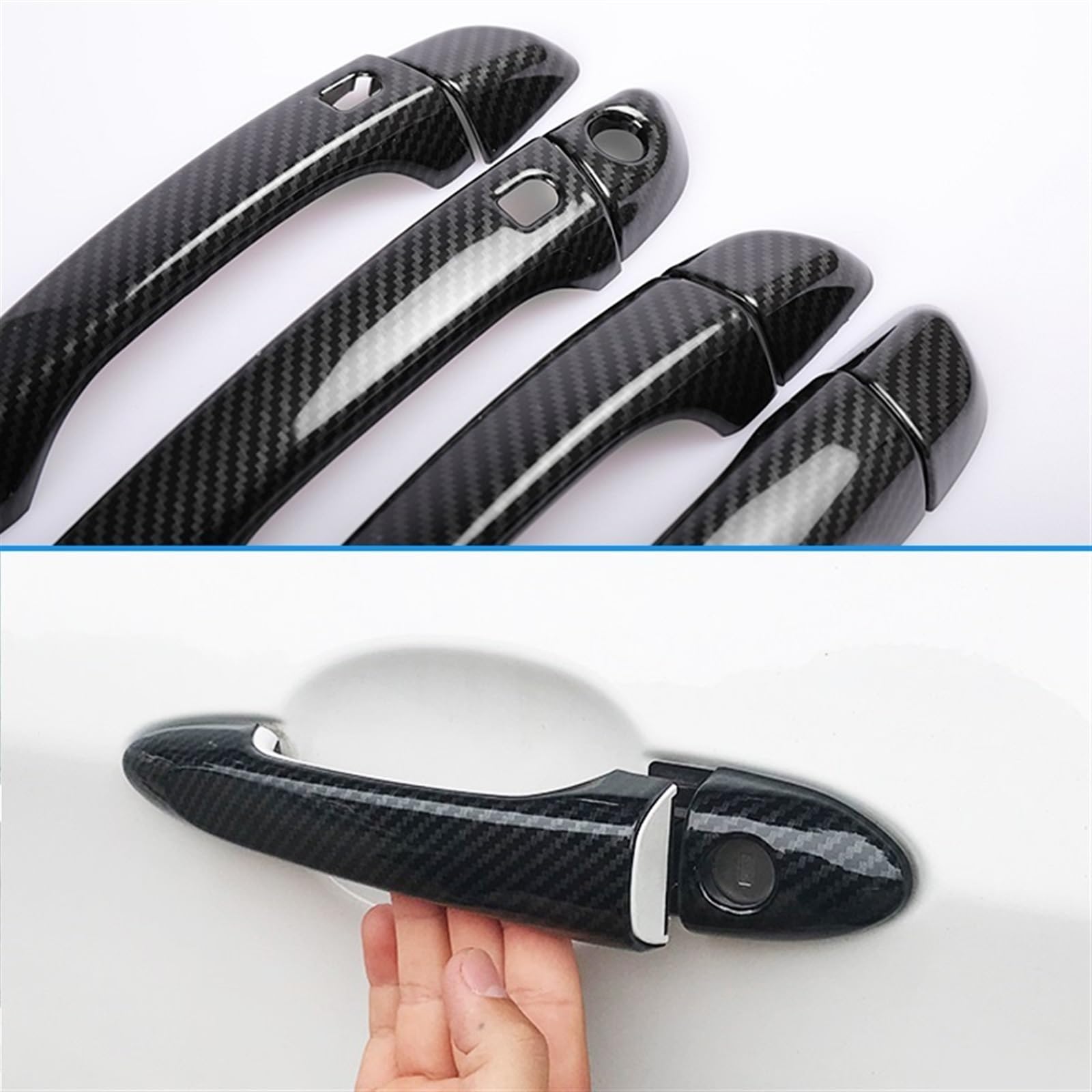 Protections Poignées De Porte Voiture Opel - Garnitures ABS Pour Antara, Corsa, Insignia - Anti-rayures - 6
