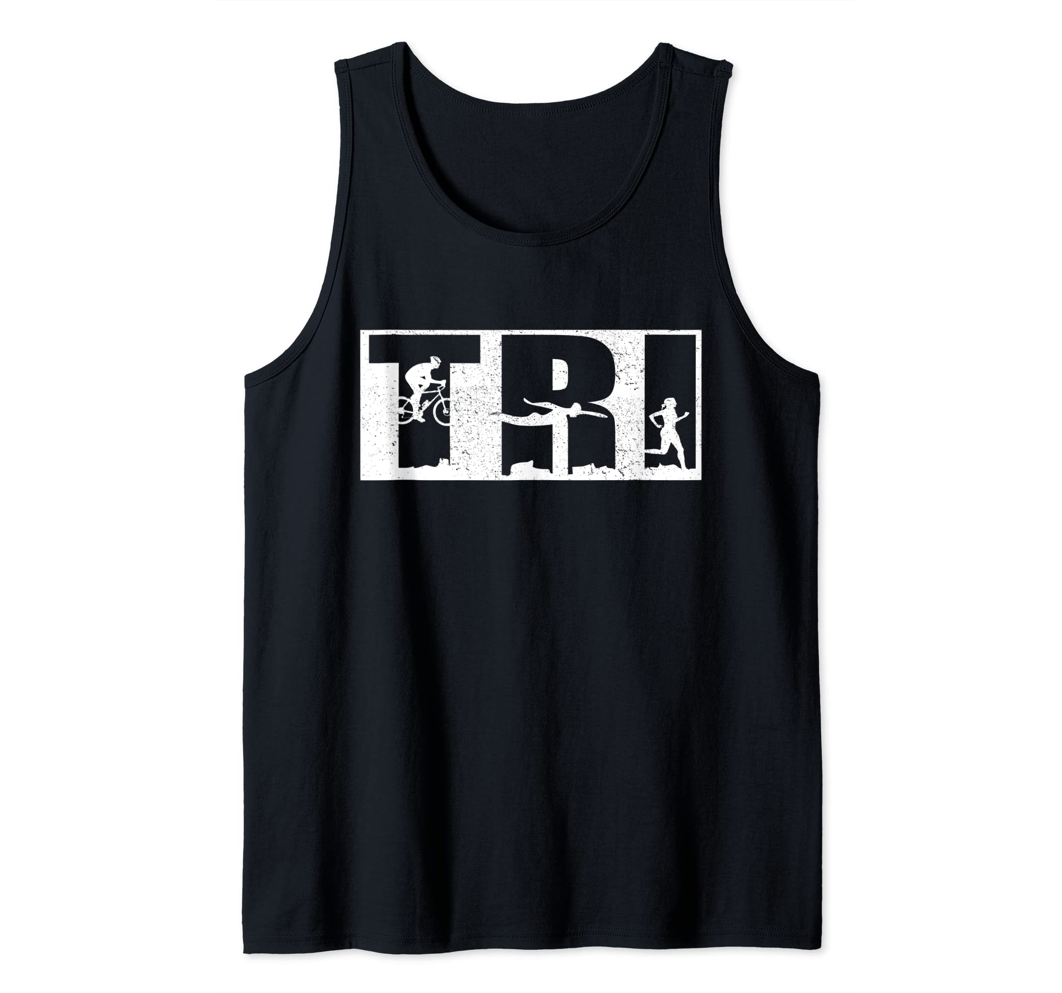 Triathlon! Swimming - cycling - running Tank Top, Black