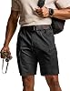CQR Men's Flex Casual Cargo Shorts, Lightweight Water Resistant Golf Shorts, Stretch Tactical Work Shorts with Multi-Pocket