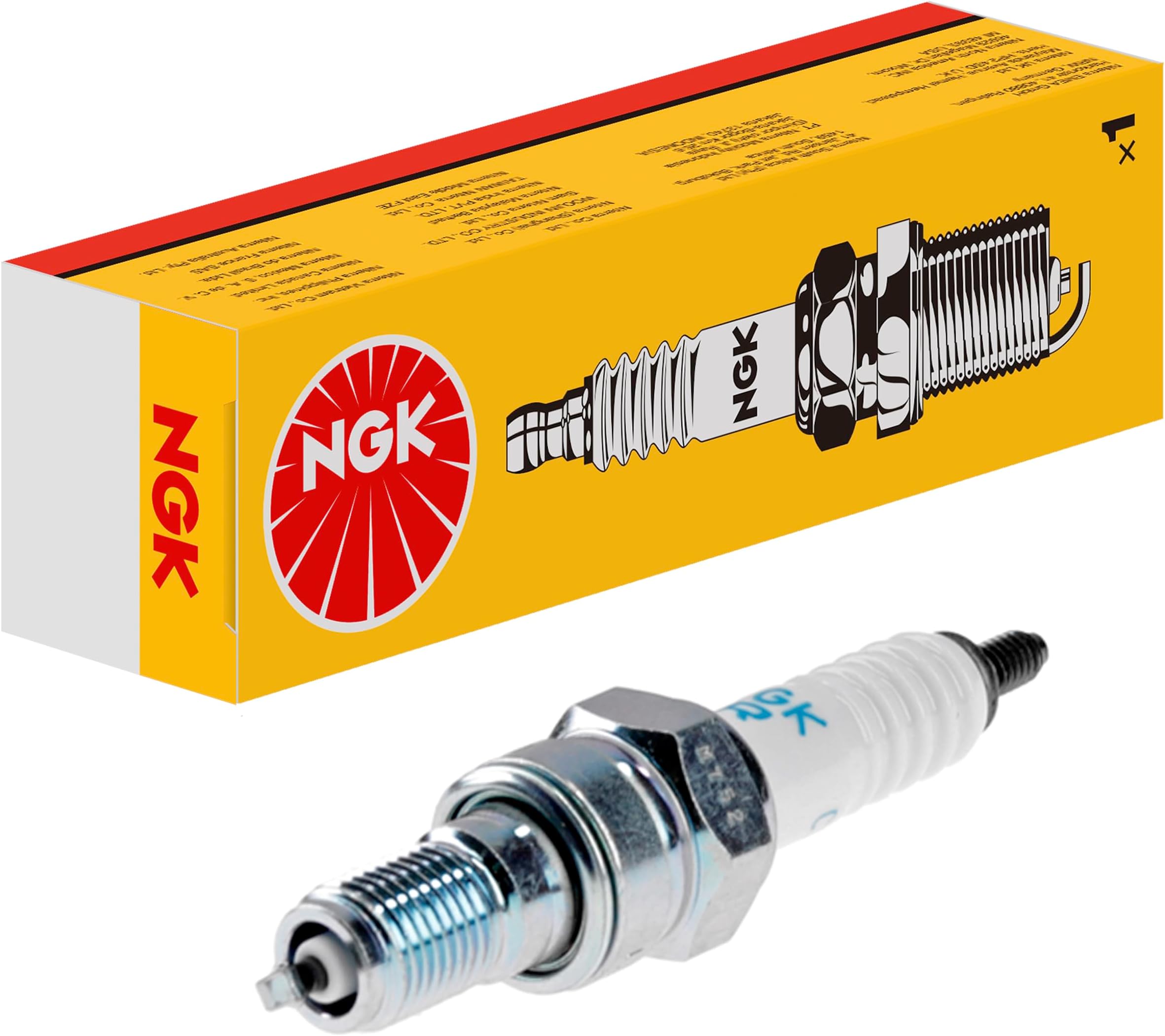CR8EH-9 Spark Plug - white/silver