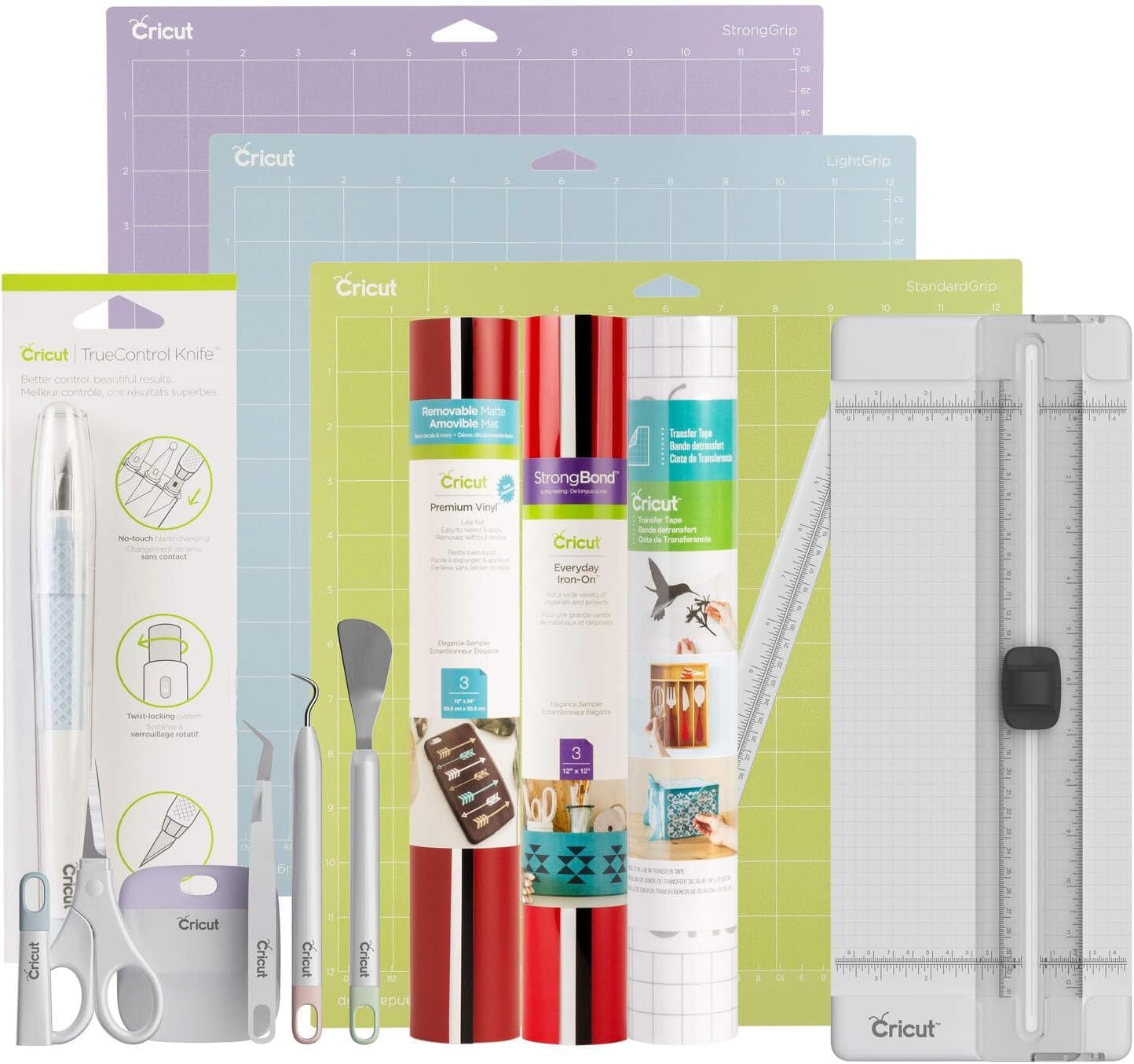 Cricut Maker ™ 3 + Cricut Pacchetto di Materiali Essenziali, varietà