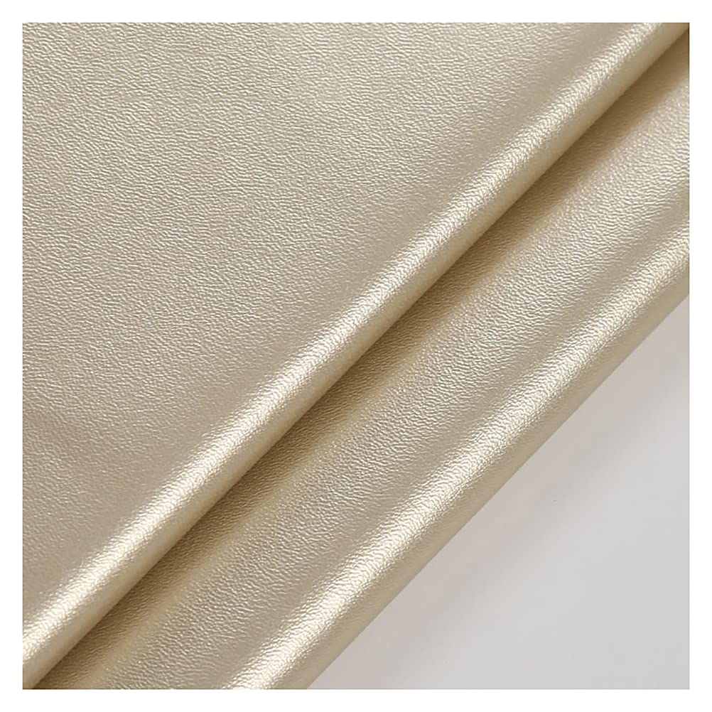 Materiał obiciowy Tkanina skórzana Tkaniny obiciowe na metryTkanina Sztuczna skóra Tapicerka(Light Gold,1.37X1m)