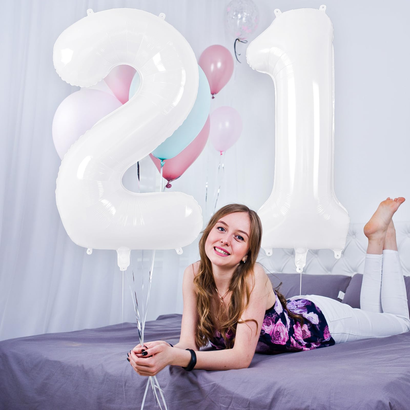 Amazon.com: White Number 1 Balloon 40 Inch, Big Large Foil Helium