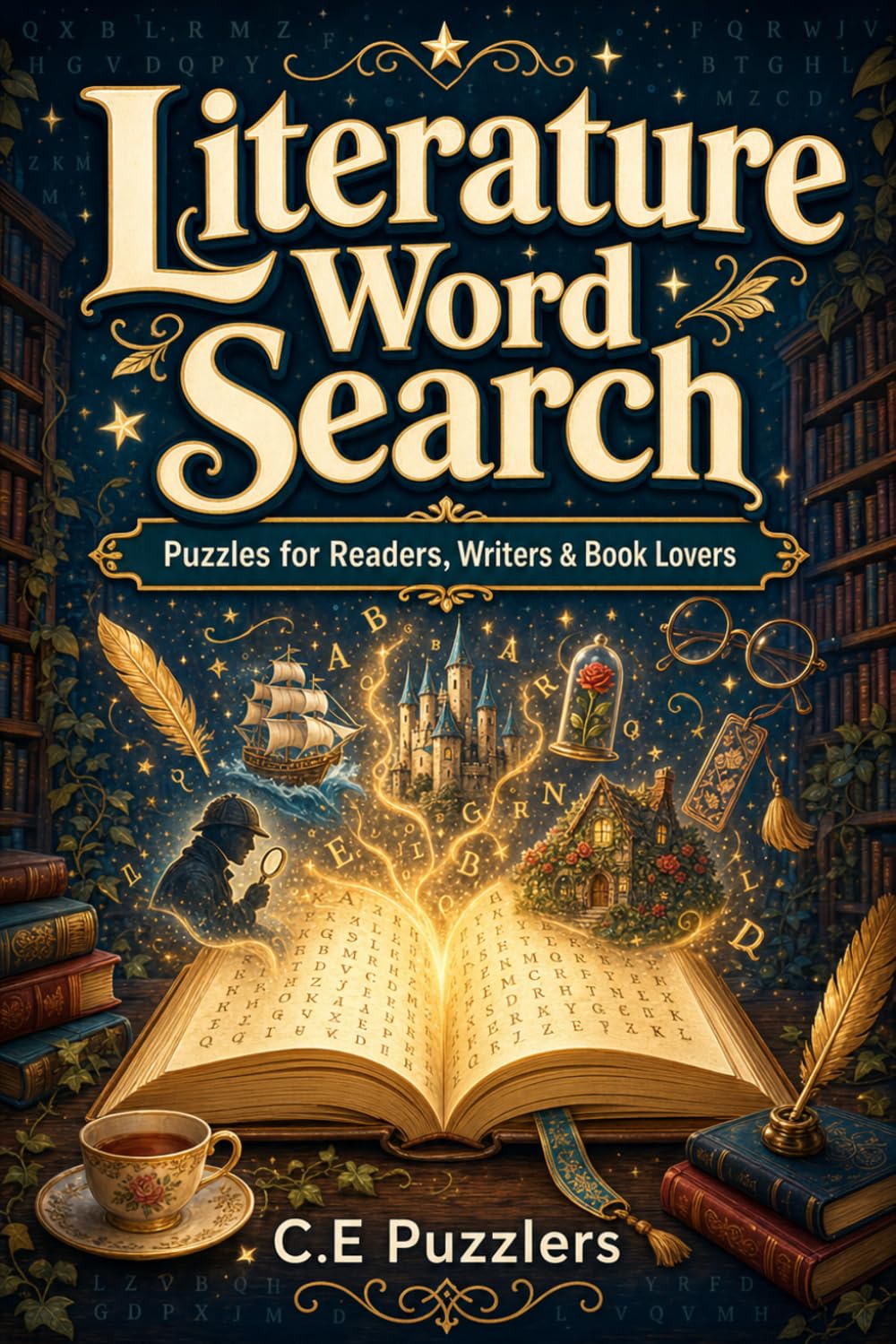 Literature Word Search: Find Authors, Novels, Shakespeare, Poetry, Literary Terms & More in 56 Challenging Puzzles