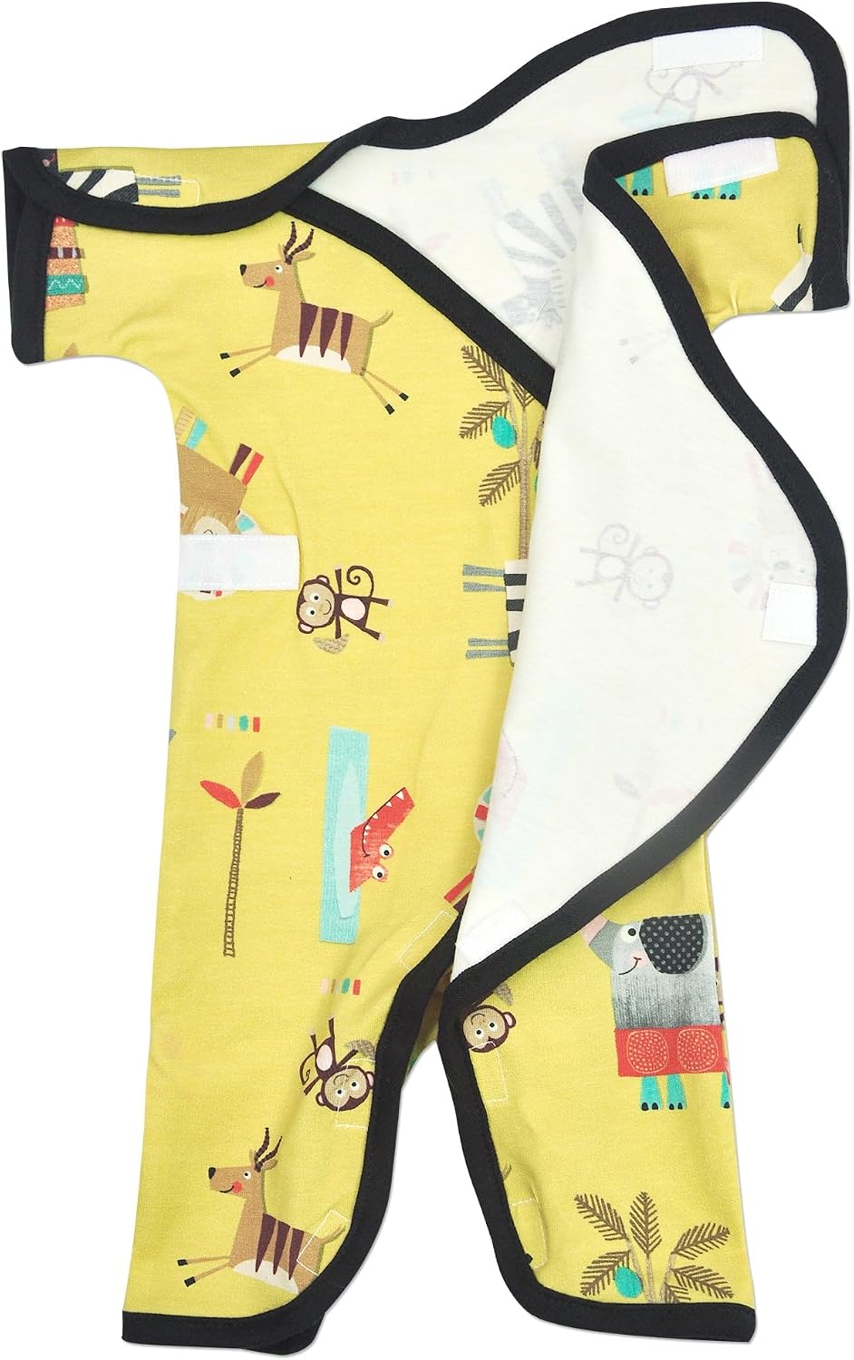 Boys & Girls Short-Sleeve Open-Shoulder NIC-Jumpsuit - NICU Friendly