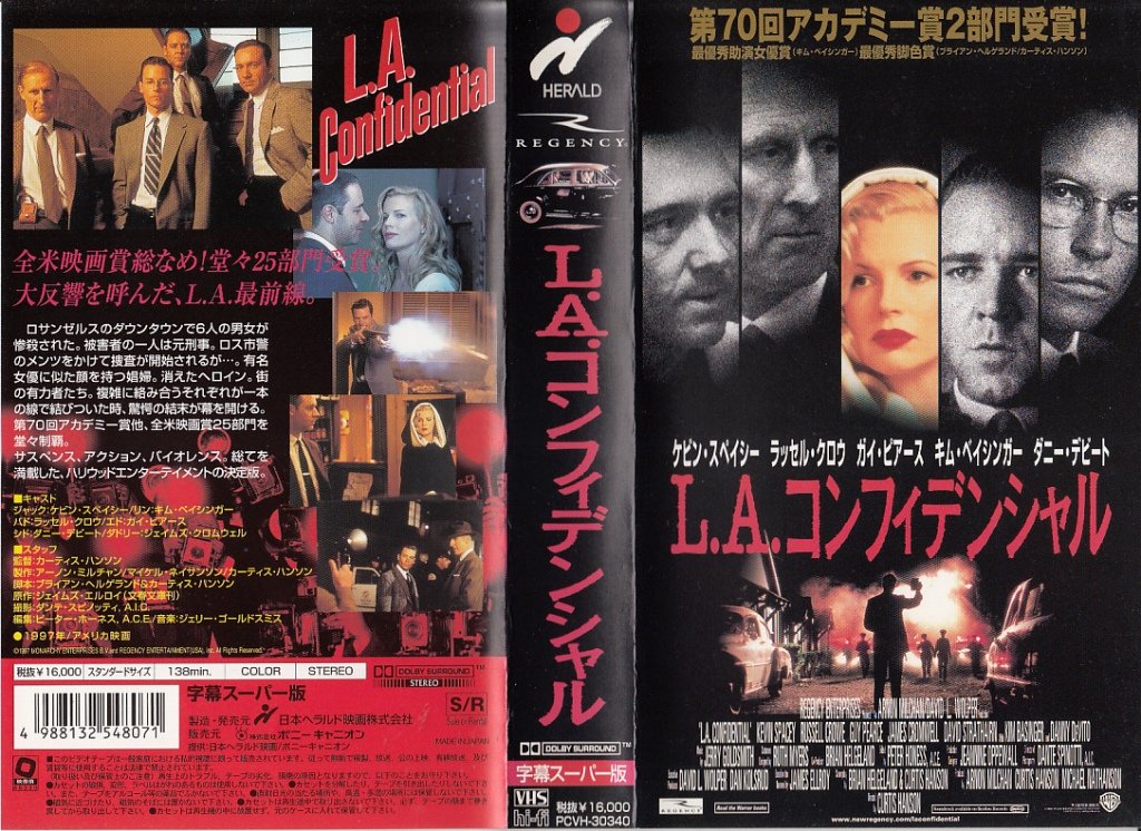 L.A.コンフィデンシャル : ラッセル・クロウ, ガイ・ピアース, キム
