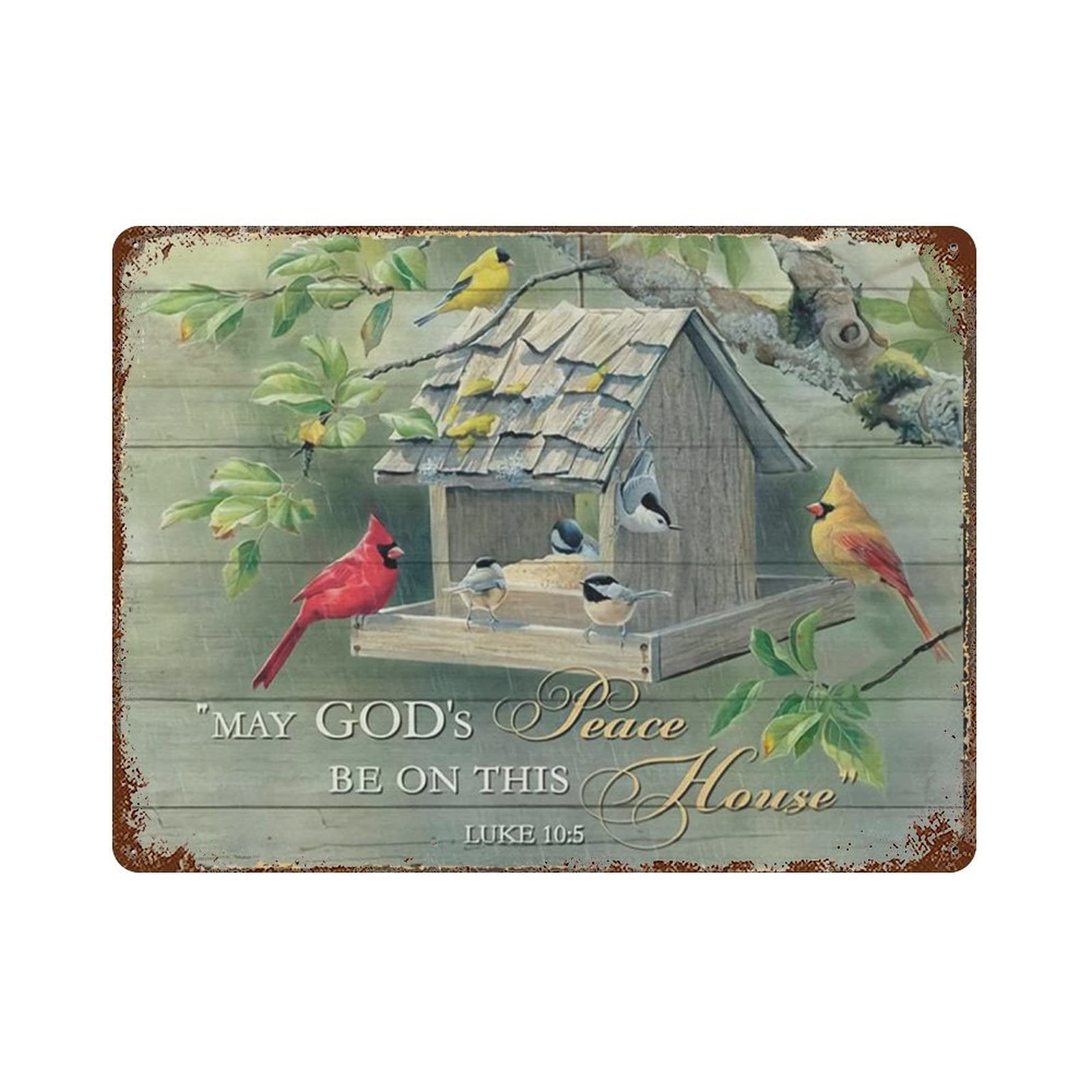 AOOEDM Cardinal Vintage Metal Sign for Home Shop Coffee Garage Man Cave Signs Wall Plaque Kitchen Bar Sign Wall Decor Poster