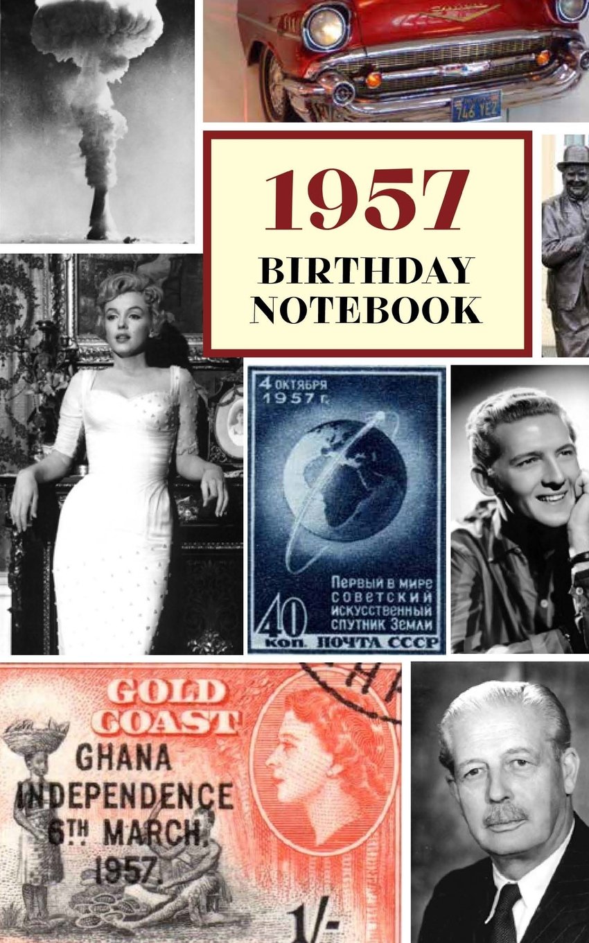 1957 Birthday Notebook: a great alternative to a birthday card