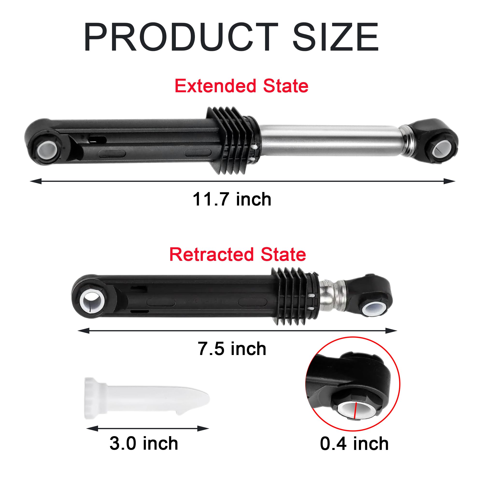 ACV72909503 ACV72909501 Washer Shock Absorber Fit for LG Kenmore Elite — Amazon image 2