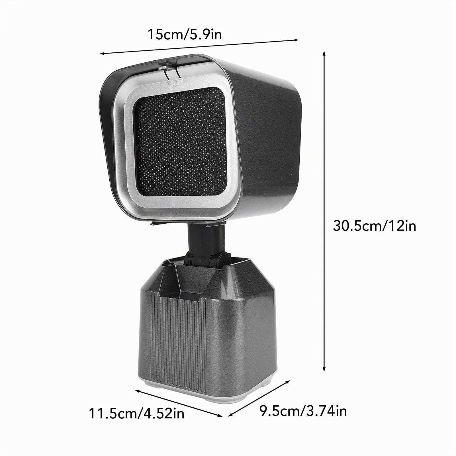Ejoyous Mini hotte aspirante portable pour steak, barbecue, camping, recirculation, hauteur d'angle réglable, 2 vitesses, prise européenne