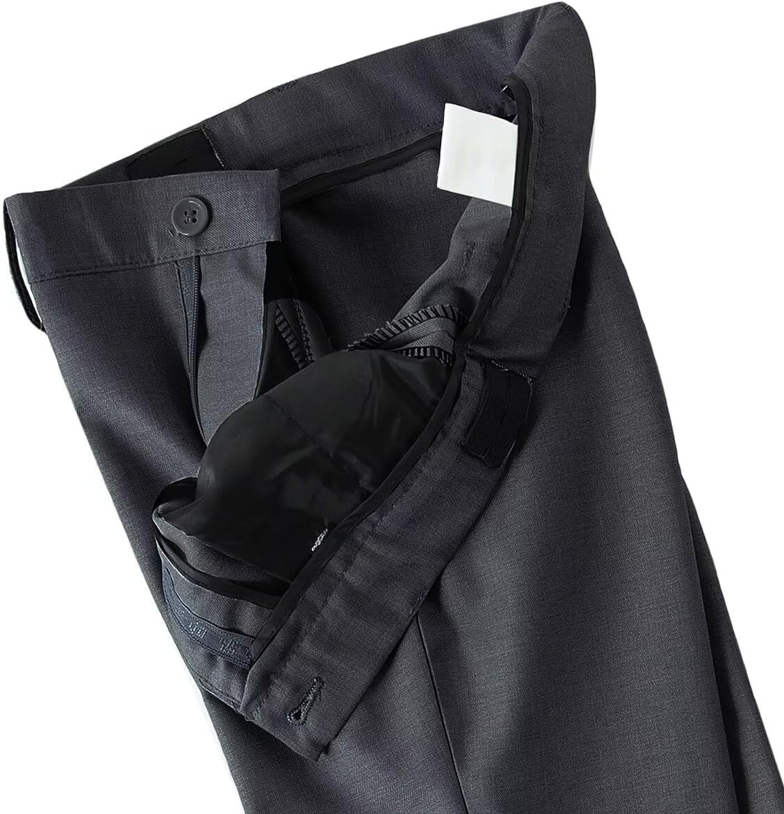 DHTS Boys Dress Pants (Size 2-20 Years) Slim Fit Uniform Pants for Toddler & Teens - Image 5