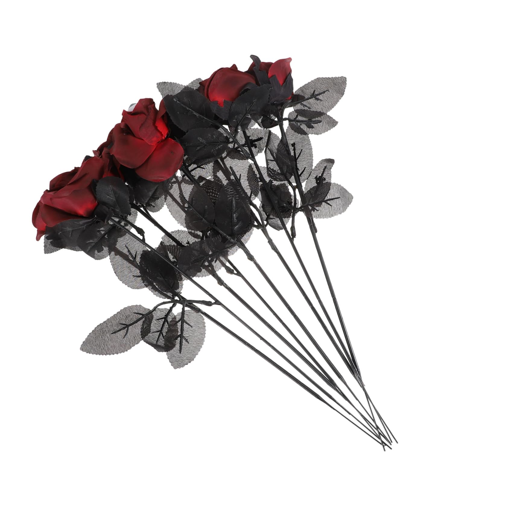 TOPPERFUN 8pcs Halloween Fake Eyeball Roses Eerie Party Decoration for Home Events Realistic Faux Flowers for Spooky Atmosphere for Halloween Gatherings and Scene Layouts