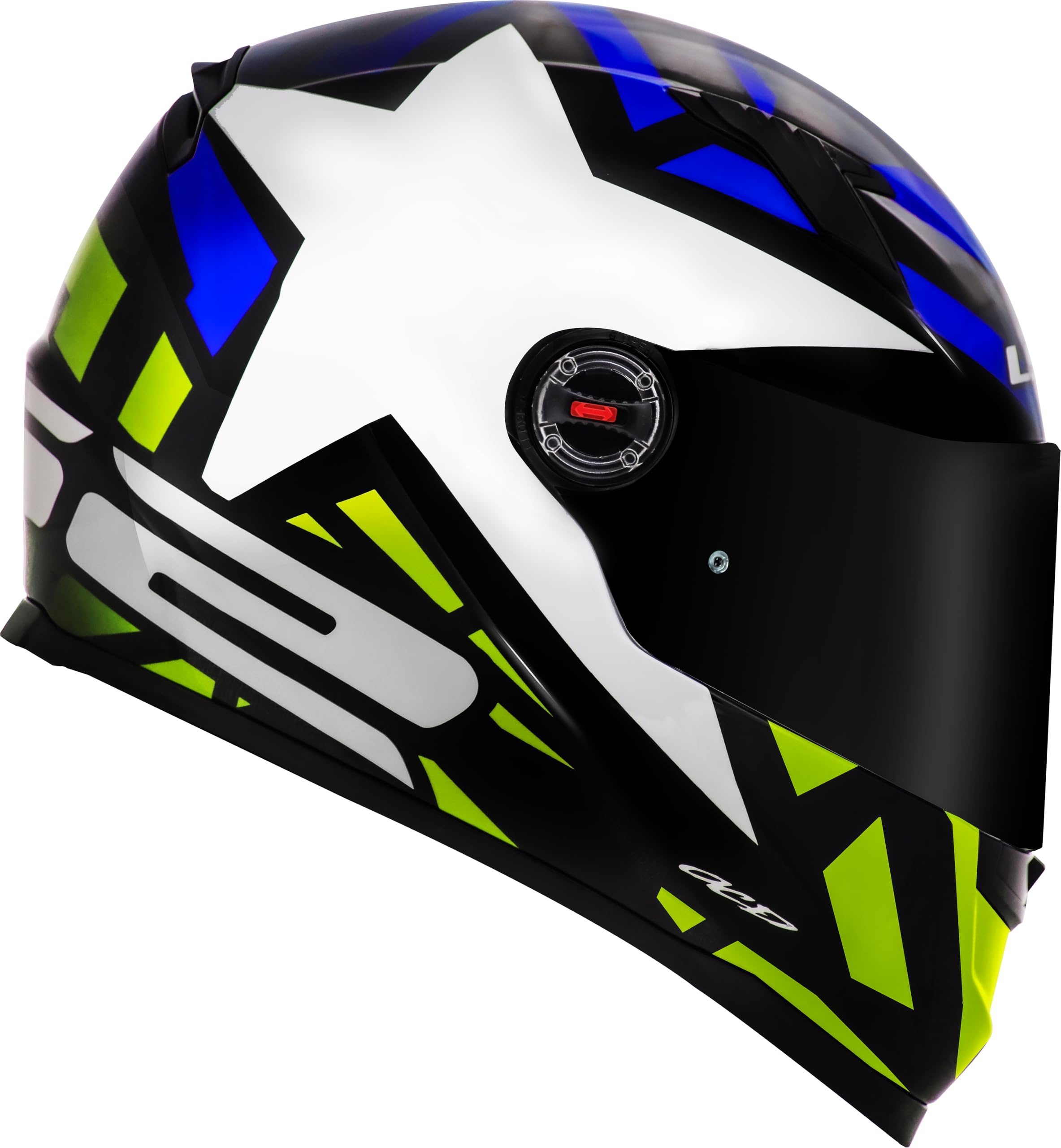 Capacete Ls2 Starwar BLUE/FLO YELLOW 62/XL - Motociclismo - SHARP