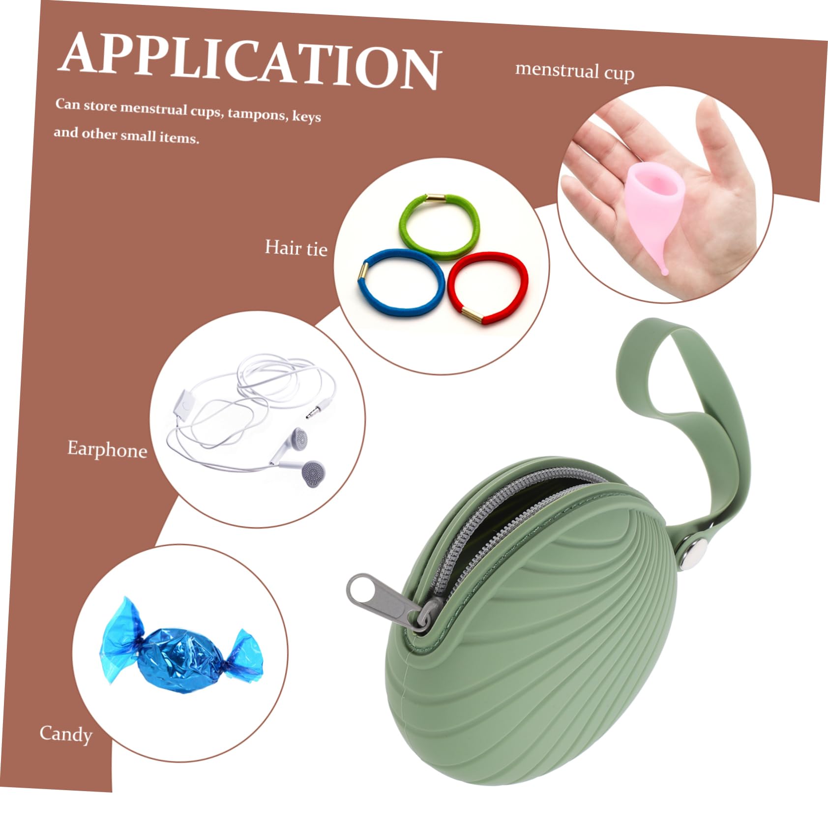 Anneome Sturdy Silicone Bag Women's Toiletry Travel Organizer Pacifier Storage