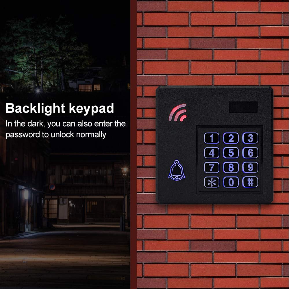 Lettore RFID Impermeabile IP68 - Tastiera Access Control Metal Con 10 Portachiavi - Foto 5