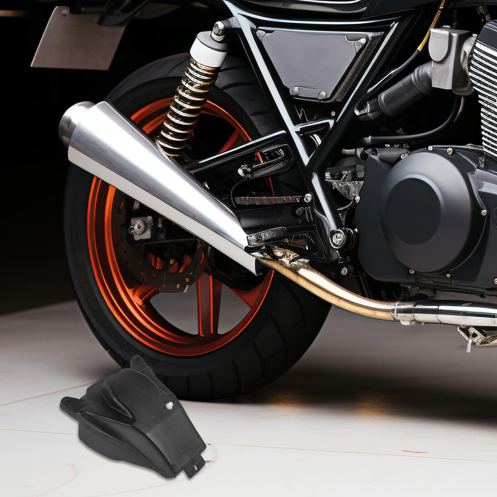 POPETPOP Serbatoio di Benzina in Plastica Leggero per Mini Moto da Cross 49cc 2 Tempi Compatibile Bici da Cross e Minimoto, Serbatoio del Carburante Piccolo Installazione Semplice per Uso