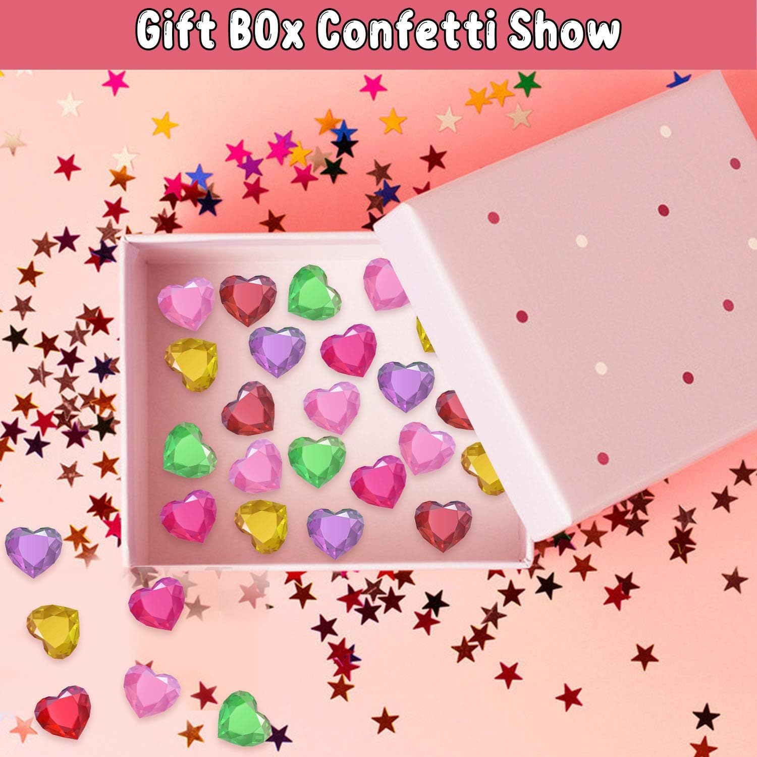 Leesgel 180pcs 3D Heart Rhinestone Stickers - Valentine's Day Crafts Kit with Self-Adhesive Gems for Kids Party Favors, DIY Cards & Home Decor (Sparkling Colorful Designs) - Image 5